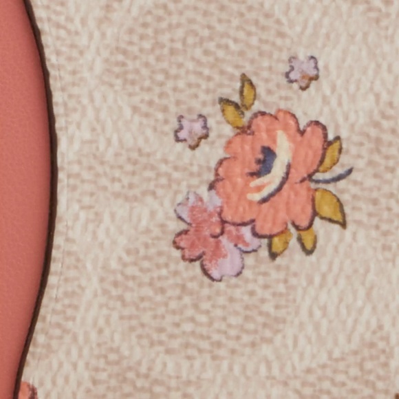 NWT Zip Card Case In Signature Canvas With Floral Print 🌺 - Picture 5 of 6